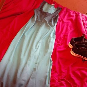 Ladies mulicolor blue dress